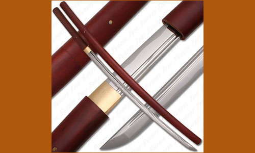 Японский меч Bushido Musashi Rosewood Shirasaya Sword Full Tang  ― Интернет-магазин уникальных ножей и мечей