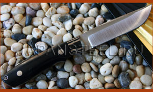 Нож туристический Bob Doizier KS-7 Wilderness Black G10 Black/Tan Bolsters