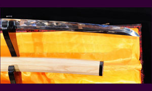 Японский меч Ryan Clay Tempered Maru White Wood Samurai Shirasaya Sowrd