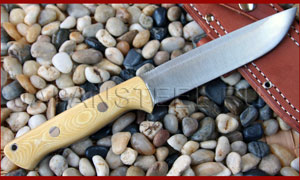 Нож туристический Bark River Bravo 1.5 3V Antique Ivory Micarta