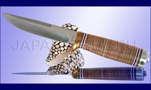 Нож туристический Hattori HA6-3L Utility Hunter Leather ― Интернет-магазин уникальных ножей и мечей
