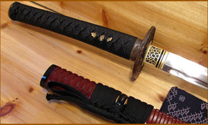 Японский меч HW Sword UNOKUBI TIGER Shinken T10 Folded Katana