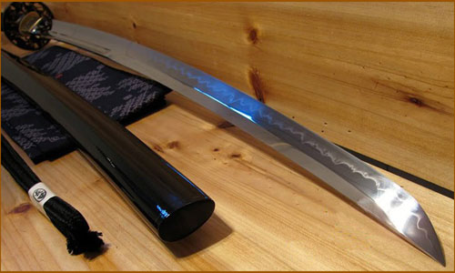 Японский меч HW Sword UNOKUBI ZUKURI WAVE T10 Folded Katana ― Интернет-магазин уникальных ножей и мечей