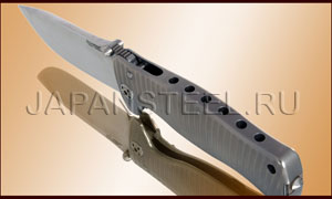 Нож складной Lion Steel SR-1 Titanium Silver