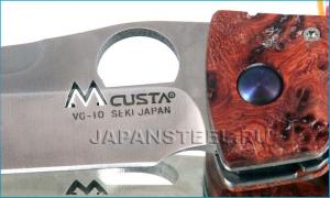 Нож складной Mcusta MC-124 Tactility Elite  F.S. Quince Burl wood