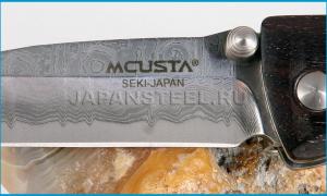 Нож складной Mcusta MC13D Basic Series Folders  VG10 Damascus, African Ebony