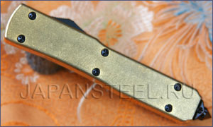 Нож автоматический Microtech MTB122-1 Ultratech D/E Brass Black Standart LE