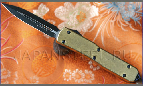 Нож автоматический Microtech MTB122-1 Ultratech D/E Brass Black Standart LE ― Интернет-магазин уникальных ножей и мечей