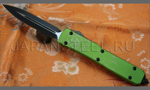 Нож автоматический Microtech MT122-1Z Zombietech  D/E Black ST Pl ― Интернет-магазин уникальных ножей и мечей