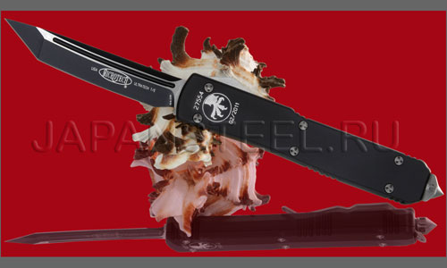 Нож автоматический Microtech MT123-1 Ultratech T/E Black ST Pl ― Интернет-магазин уникальных ножей и мечей
