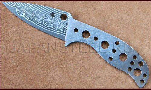 Нож заготовка Spyderco XXMT07P Mule Team Damascus ― Интернет-магазин уникальных ножей и мечей