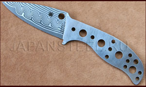 Нож заготовка Spyderco XXMT07P Mule Team Damascus