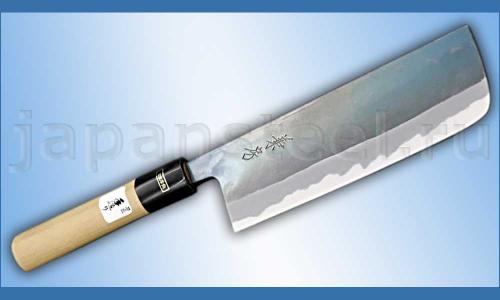 Нож кухонный Fujiwara Kanefusa FKJ-1-W Kurouchi Nakiri 165 White Steel ― Интернет-магазин уникальных ножей и мечей