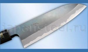 Нож кухонный Fujiwara Kanefusa FKJ-2W Kurouchi Santoku 165 White Steel