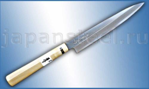 Нож кухонный Fujiwara Kanefusa FKJ-8W Yanagiba 180 White Steel ― Интернет-магазин уникальных ножей и мечей