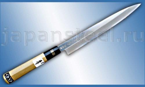 Нож кухонный Fujiwara Kanefusa FKJ-9V Yanagiba 210 VG-5 ― Интернет-магазин уникальных ножей и мечей