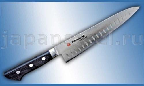 Нож кухонный Fujiwara Kanefusa FKS-24 Gyuto 210 Molybdenum Vanadium с проточкой ― Интернет-магазин уникальных ножей и мечей