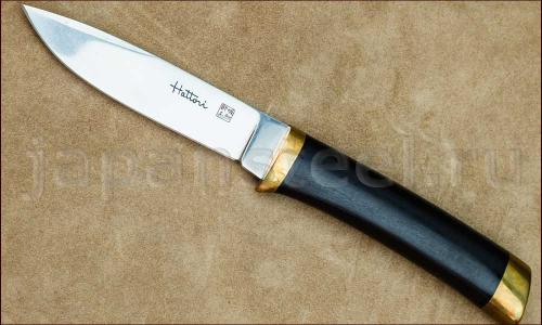 Нож туристический Hattori 3718 Ebony Utility Drop Point ― Интернет-магазин уникальных ножей и мечей