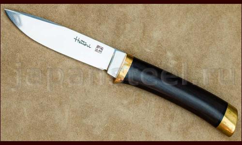 Нож туристический Hattori 3718K Ebony Utility Drop Point (Kasumi) ― Интернет-магазин уникальных ножей и мечей