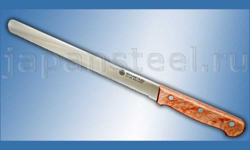 Нож кухонный Kanetsugu Special 2027 Slicer Serrated 260 AUS-8 ― Интернет-магазин уникальных ножей и мечей