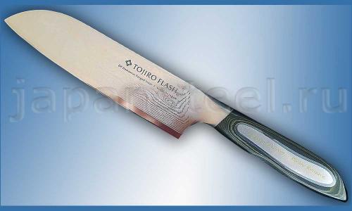 Нож кухонный Tojiro Flash FF-SA180 Santoku 180mm. ― Интернет-магазин уникальных ножей и мечей