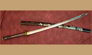 Японский меч Ryumon Hand Painted Dragon Katana 